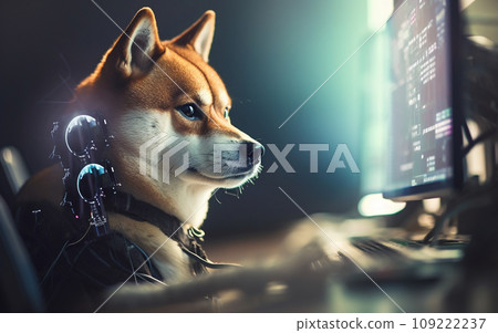 futuristic shiba inu futuristic shiba inu 109222237
