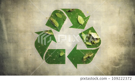 Eco icon amidst greenery a vibrant Earth Day tribute 109222372