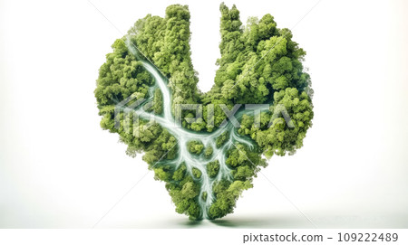 Heart shaped tree, Symbolizing natures lifeblood Heart shaped tree, Symbolizing natures lifeblood 109222489