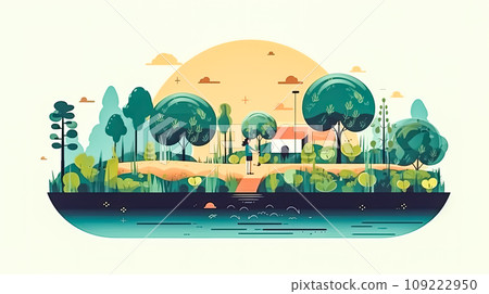 Natures champions, People amid green landscapes 109222950