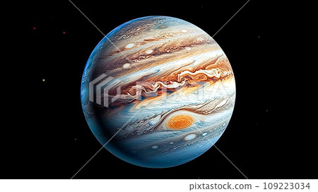 Majestic Jupiter, A cosmic canvas of swirling clouds and vibrant bands Majestic Jupiter, A cosmic canvas of swirling clouds and vibrant bands 109223034