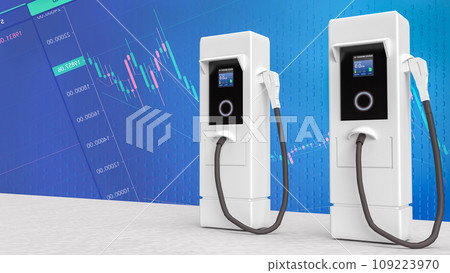 The EV station for technology or transport concept 3d rendering. 109223970