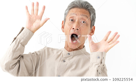驚訝的老人 109225554