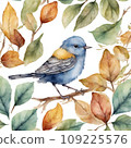 watercolor little bird 109225576