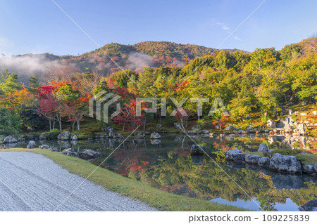 Kyoto Tenryuji Temple early morning autumn leaves at Sogenike Garden Kyoto Tenryuji Temple early morning autumn leaves at Sogenike Garden 109225839