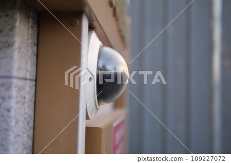 CCTV security camera operating on atm booth CCTV security camera operating on atm booth 109227072