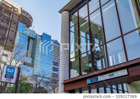 [東京的都會景觀] 赤坂的都會景觀（Akasaka Biz Tower） 109227369