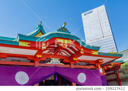 [Urban landscape of Tokyo] Urban landscape around Hie Shrine 109227412