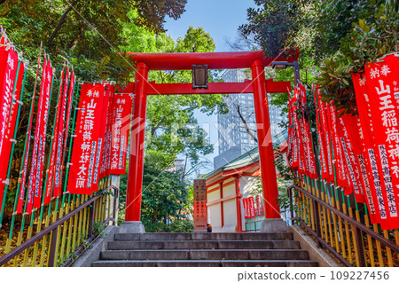 [東京的都會景觀] 日枝神社週邊的都會景觀 109227456