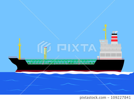 Oil tanker ship sailing on the sea 109227841