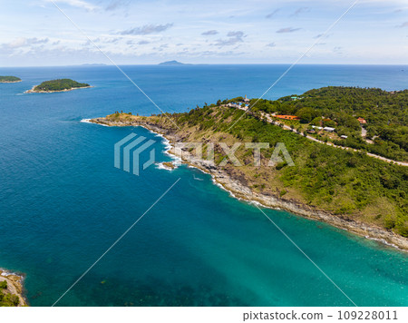 Aerial view sea surface water background,Nature ocean sea background 109228011