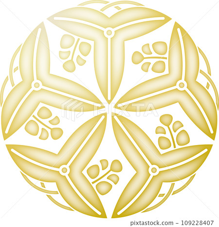Family crest: Five different crests [gold] 109228407