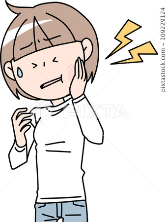 女人患牙痛 109229124