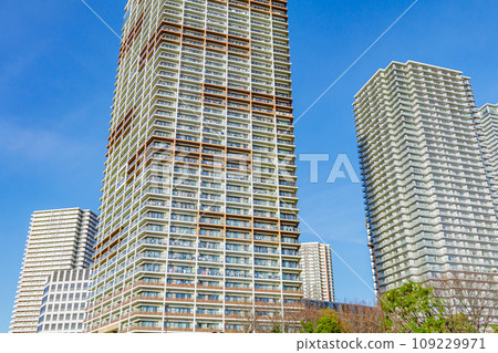 [東京的城市景觀] 東雲週邊的城市景觀（Canal Court） 109229971