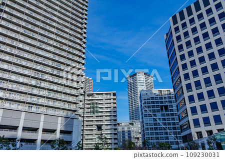 [東京的城市景觀] 東雲週邊的城市景觀（Canal Court） 109230031