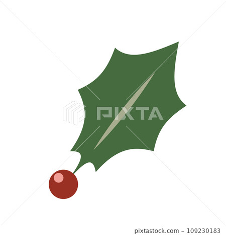 單葉冬青插畫平面設計 109230183