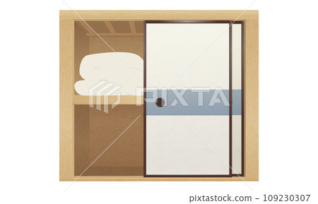 Illustration of a closet 109230307