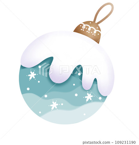 Blue Christmas ball 109231190