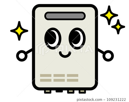 water heater character 109231222