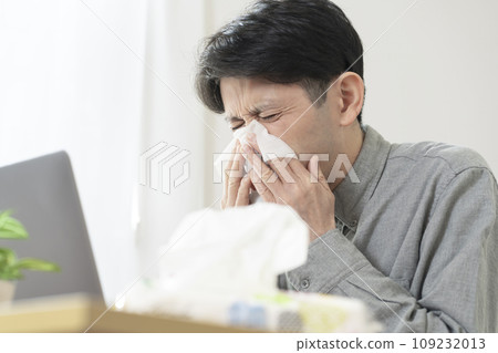 Men with hay fever Spicy hay fever image Men with hay fever Spicy hay fever image 109232013