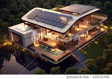 Solar Rooftop House 109232306