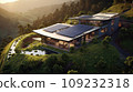 Solar Rooftop modern House amidst the valley 109232318