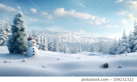 snowman, winter, snow 109232322