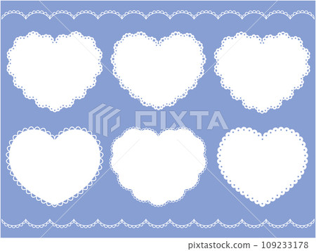 蕾絲風格心形框架套裝 蕾絲風格心形框架套裝 109233178