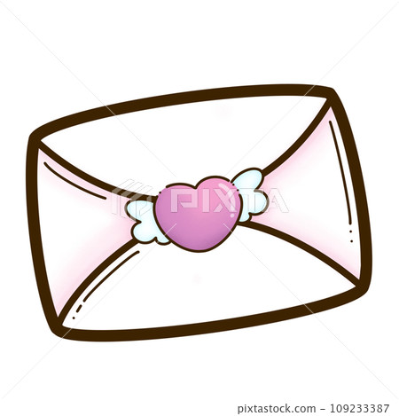 Letter with heart Letter with heart 109233387