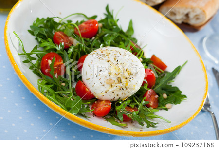 Salad with talian cheese burrata Salad with talian cheese burrata 109237168
