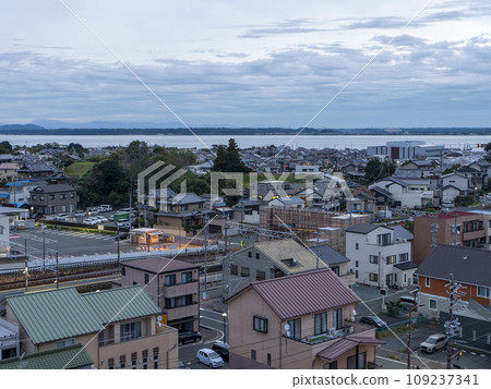靜岡縣湖西市鶾津站週邊的城市景觀 109237341