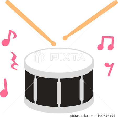 drums, notes and rests 109237354