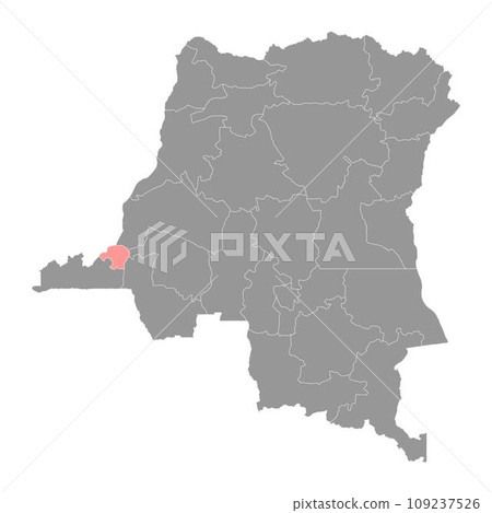 Kinshasa city map, administrative division of Democratic Republic of the Congo. Vector illustration. Kinshasa city map, administrative division of Democratic Republic of the Congo. Vector illustration. 109237526