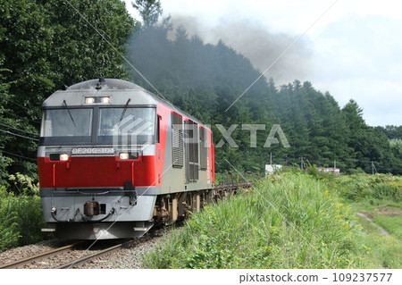 Nemuro Main Line Freight Train JR Freight DF200 Electric Diesel Locomotive Nemuro Main Line Freight Train JR Freight DF200 Electric Diesel Locomotive 109237577