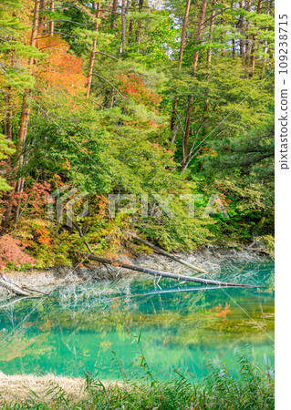 福島縣北鹽原村青沼，初秋的五色沼群 109238715