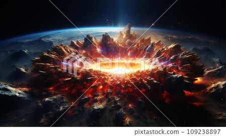 Nebula spreading in outer space Nebula spreading in outer space 109238897