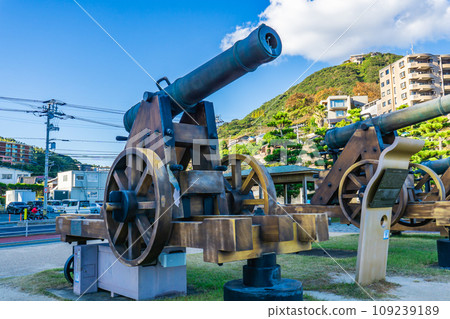 Choshu Gun in Dannoura, Shimonoseki City, Yamaguchi Prefecture Choshu Gun in Dannoura, Shimonoseki City, Yamaguchi Prefecture 109239189