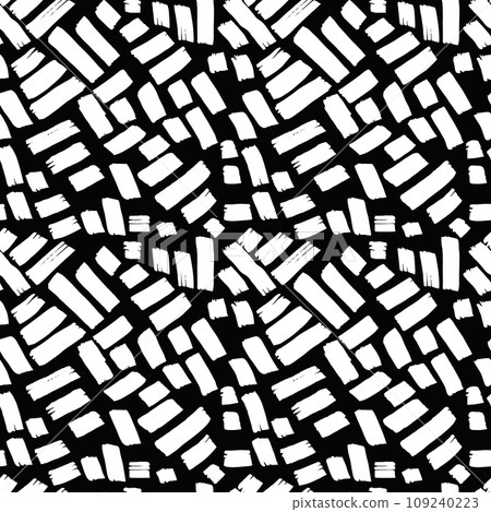 Grunge Dry Brush Strokes Seamless Pattern 109240223