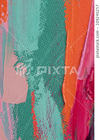 Multicolored texture painting. Abstract art background. oil on canvas. Rough brushstrokes of paint. Multicolored texture painting. Abstract art background. oil on canvas. Rough brushstrokes of paint. 109240257