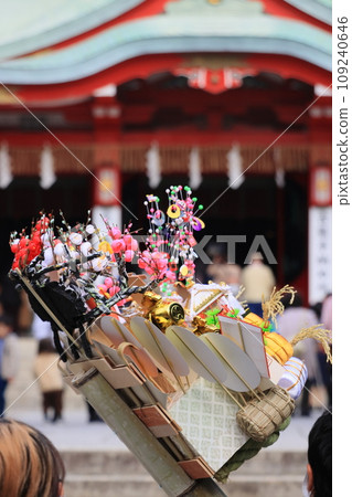 Lucky rake for Tori no Ichi, prosperous business, large lucky rake for Tori no Ichi 109240646