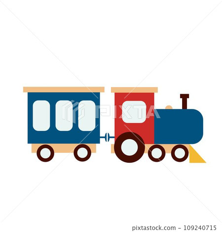 Toy train clip art vector illustration Toy train clip art vector illustration 109240715