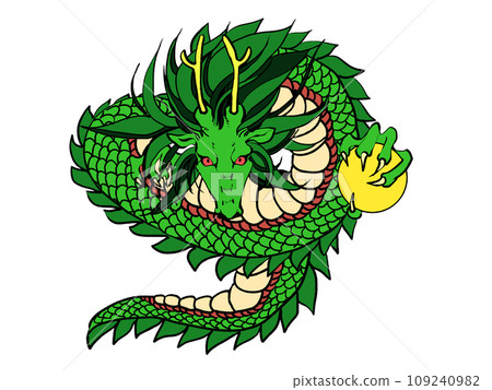 Cool dragon illustration 109240982
