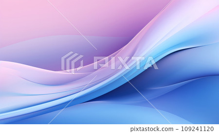 Abstract gentle sky blue purple waves design with smooth curves and soft shadows on clean modern background. Generative AI Abstract gentle sky blue purple waves design with smooth curves and soft shadows on clean modern background. Generative AI 109241120