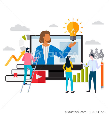 Goals and objectives, sales growth and successful teamwork. Business motivation. Finance target. Solution searching with new idea , creative plan, business training with team leader in computer Goals and objectives, sales growth and successful teamwork. Business motivation. Finance target. Solution searching with new idea , creative plan, business training with team leader in computer 109241559