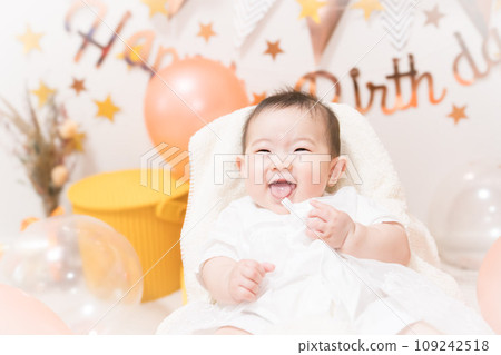Japanese baby half birthday 109242518