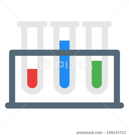 代表科學、試管的顏色風格圖標 109243722