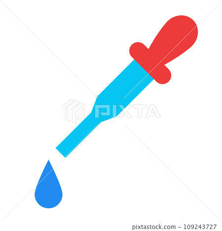 Color style icon representing science, dropper Color style icon representing science, dropper 109243727