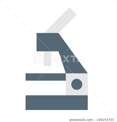 代表科學、顯微鏡的顏色風格圖標 109243735