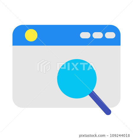 代表 IT、程式、程式設計、搜尋、放大鏡的顏色樣式圖標 代表 IT、程式、程式設計、搜尋、放大鏡的顏色樣式圖標 109244018