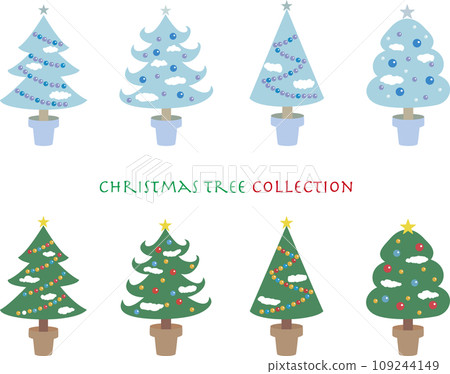 簡單的聖誕樹插圖集 簡單的聖誕樹插圖集 109244149